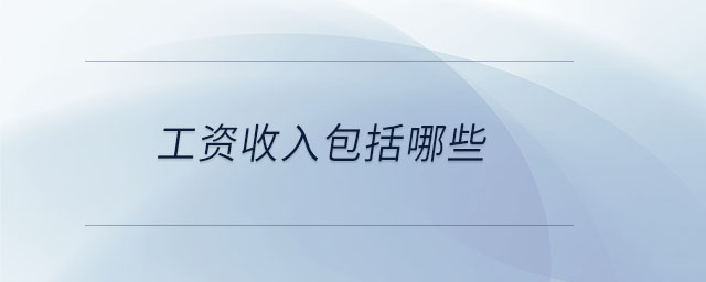 工資收入包括哪些