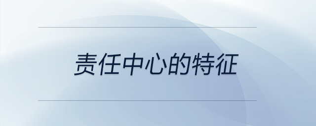 責(zé)任中心的特征 責(zé)任中心的特征