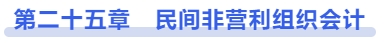 中級會計第二十五章　民間非營利組織會計