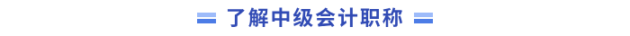 中級會(huì)計(jì)職稱