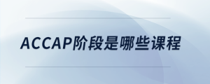 accap階段是哪些課程