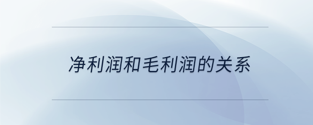 凈利潤(rùn)和毛利潤(rùn)的關(guān)系 凈利潤(rùn)和毛利潤(rùn)的關(guān)系