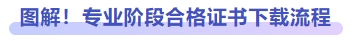 圖解！專業(yè)階段合格證書下載流程