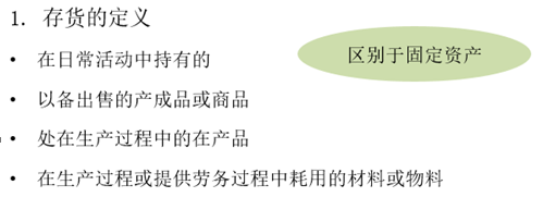 一、存貨的范圍