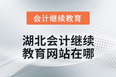 2025年湖北會計人員繼續(xù)教育網(wǎng)站在哪？