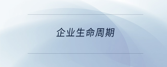 企業(yè)生命周期 企業(yè)生命周期