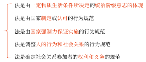 法的特征