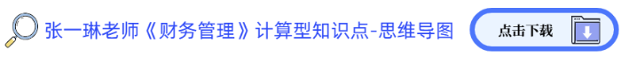 張一琳老師《財務管理》計算型知識點-思維導圖