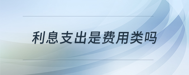 利息支出是費(fèi)用類嗎 利息支出是費(fèi)用類嗎