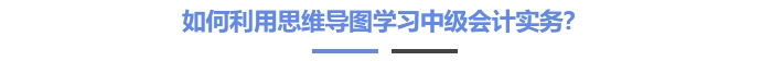 如何利用思維導(dǎo)圖學(xué)習(xí)中級(jí)會(huì)計(jì)實(shí)務(wù)