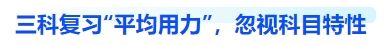 中級會計三科復習“平均用力”，忽視科目特性
