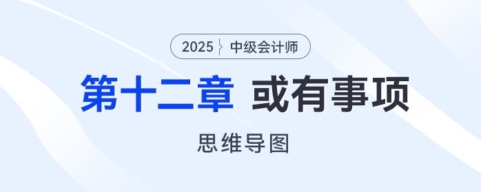 2025年中級(jí)會(huì)計(jì)實(shí)務(wù)思維導(dǎo)圖——第十二章：或有事項(xiàng)