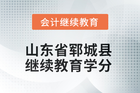 2025年山東省鄆城縣會(huì)計(jì)繼續(xù)教育學(xué)分要求 2025年山東省鄆城縣會(huì)計(jì)繼續(xù)教育學(xué)分要求