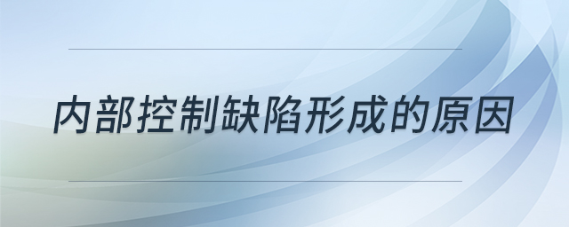 內(nèi)部控制缺陷形成的原因