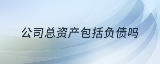 公司總資產(chǎn)包括負(fù)債嗎 公司總資產(chǎn)包括負(fù)債嗎
