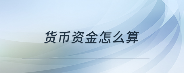 貨幣資金怎么算