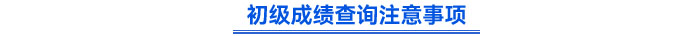 初級成績查詢注意事項