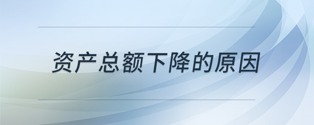 資產(chǎn)總額下降的原因