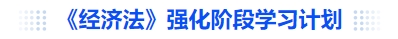 中級會計《經濟法》強化階段學習計劃