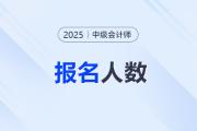 2025年中級會計(jì)考試各地報名人數(shù)及參考率匯總