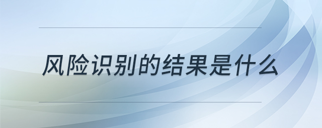 風(fēng)險識別的結(jié)果是什么