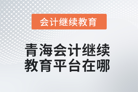 2025年青海會計繼續(xù)教育平臺在哪？