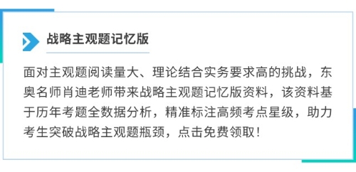 戰(zhàn)略主觀題記憶版