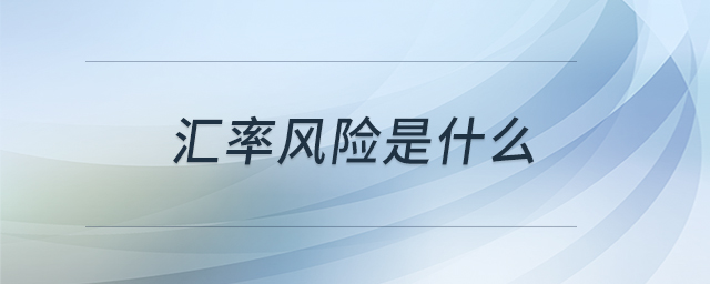 匯率風(fēng)險(xiǎn)是什么 匯率風(fēng)險(xiǎn)是什么