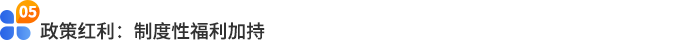 政策紅利：制度性福利加持