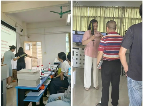 金屬探測(cè)儀使用演練及現(xiàn)場(chǎng)檢測(cè)