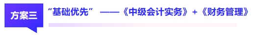 中級(jí)會(huì)計(jì)方案三