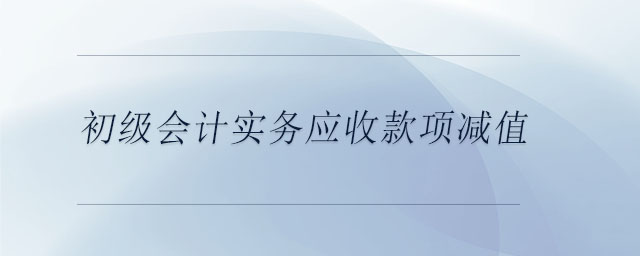 初級會計(jì)實(shí)務(wù)應(yīng)收款項(xiàng)減值