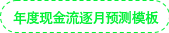 年度現(xiàn)金流逐月預(yù)測模板 年度現(xiàn)金流逐月預(yù)測模板