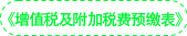 《增值稅及附加稅費預(yù)繳表》及其附列資料 《增值稅及附加稅費預(yù)繳表》及其附列資料