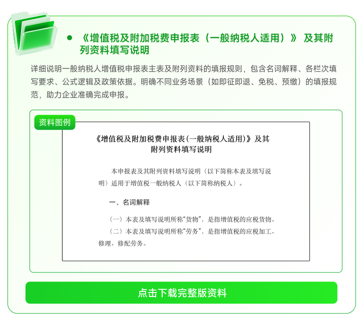 增值稅及附加稅費申報表一般納稅人適用 增值稅及附加稅費申報表一般納稅人適用