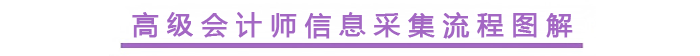 高級(jí)會(huì)計(jì)師信息采集流程圖解