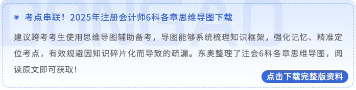 注冊會計師6科各章思維導(dǎo)圖
