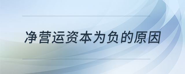 凈營運資本為負(fù)的原因