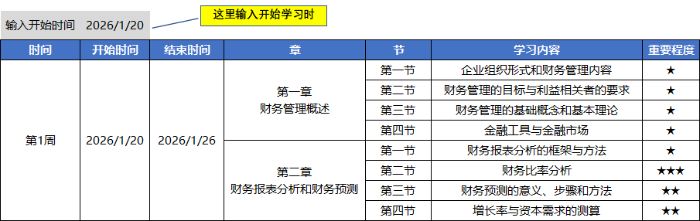 設(shè)定開始學(xué)習(xí)時間