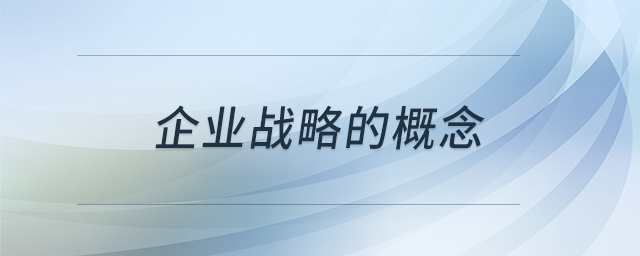 企業(yè)戰(zhàn)略的概念