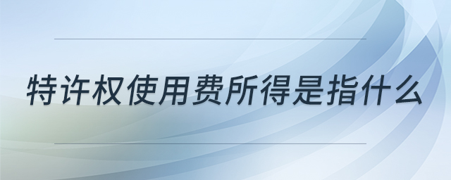 特許權(quán)使用費(fèi)所得是指什么 特許權(quán)使用費(fèi)所得是指什么