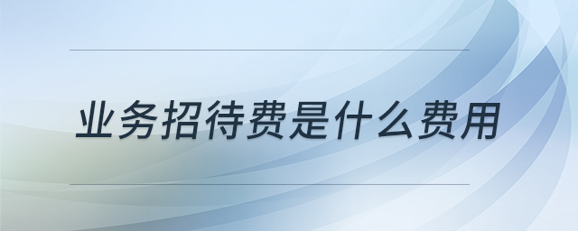 業(yè)務(wù)招待費是什么費用 業(yè)務(wù)招待費是什么費用