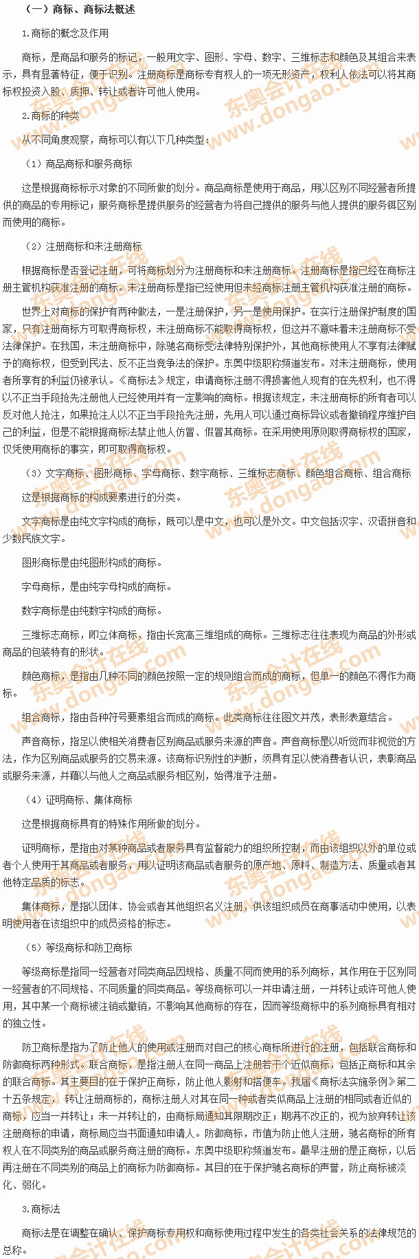 商標(biāo)法律制度