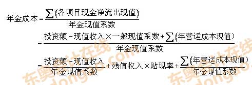 壽命期不同的設備重置決策